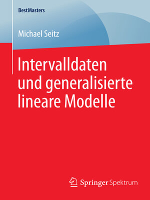 cover image of Intervalldaten und generalisierte lineare Modelle